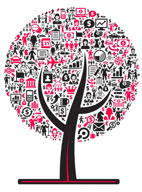 business advisory red tree icon tahami online